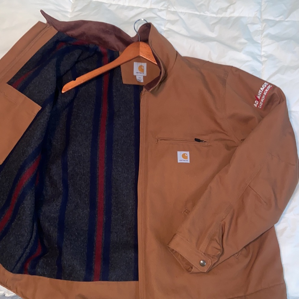 HOT Brand NEW Carhartt Men’s Jacket Blanket Lined Insulated DETROIT JACKET HVAC